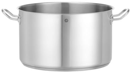 HENDI Pentola media, senza coperchio, calderone, casseruola, tegame, adatta a tutte le fonti di calore, lavabile in lavastoviglie, 15L, ø320x(H)190mm, acciaio inox