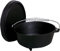 Dutch Oven aus Gusseisen, mit Füßen und Kohlendeckel, 8 l