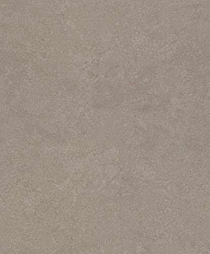 Rasch Tapete 315158- Vliestapete Dunkelbraun Metallic Einfarbig Betonoptik Struktur aus der Kollektion Factory V