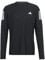 adidas Men's Own The Run Long Sleeve Tee, Black/White, M