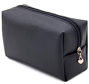 Narunii Trousses de Toilettes,Vanity et Trousses à Maquillage,Trousse de Toilette Voyage,Étanche Portable Trousse de Rangement Toilette Femme pour Anniversaire ou Noel(Noir)