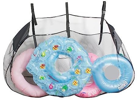VALINK Bolsa de almacenamiento para piscina, almacenamiento de juguetes para piscina, bolsa de red colgante grande, accesorios de piscina