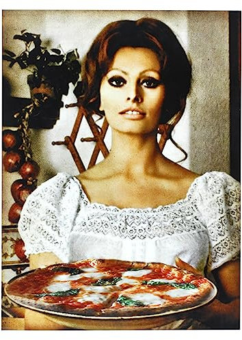 KUSTOM ART Wandposter Sophia Loren Serie Berühmte italienische Schauspieler ohne Rahmen. Kunstdruck auf beschichtetem Papier 40 x 30 cm