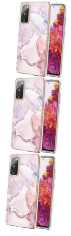 HEMOTON 3stücke TPU Handyhülle Für Fe Luxuriöses Design Stoßfest Kratzfest Präzise Aussparungen Kompakte Passform Elegant Roségold