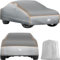 tectake® Bâche de protection pour Voiture Extérieur Bâche imperméable, Respirant, Housse de voiture Anti-grêle, Bandes réfléchissantes, Anti-UV, Anti-poussière, Anti-moisissure pour Petite voiture SUV