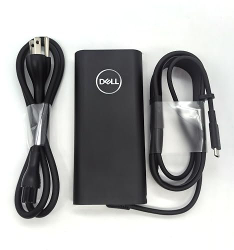 Dell Laptop Charger 130W USB C Type C AC Adapter,XPS 15 9500 9510 9520 XPS 17 9700 9710 9720 9730 AC Charger, Black, DA130PM170