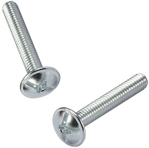 AMLOOPH M4 Door Knobs Cabinet Handles Screws, 12 Pack 50mm M4 Bolts for Drawer Cupboard Knobs Screws