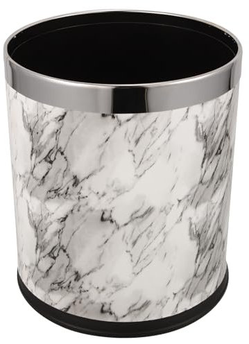 TOPPERFUN Poubelle De Cuisine Marbre Design Élégant Panier à Déchets Multifonctionnel Pour Bureau Et Maison Conteneur Pratique Et Esthétique Pour Salle De Bain Et Espaces De Vie