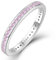 YL Ewigkeitring Stapelbare Ringe 925 Sterling Silber Rosa Geburtsstein Ring Verlobungsringe Memoire Ringe Schmuck Geschenke für Damen Mutter Freundin,Größe52