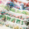 scrapbook washi tape 6 Rolls ästhetisches Washi Tape Set, ZaunblumenPET Washi Tape, Multi-Muster dekoratives Washi Tape für Journaling, Bullet Journals, Planer, Kunst für Handwerk (04)