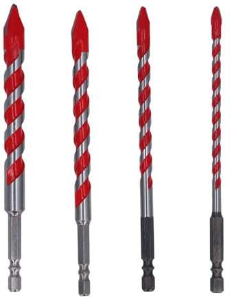 Sechskantschaft-Bohrer, Hochfestes M35-Hartmetall-Exzenter-Spiralbohrer-Set, 6/8/10/12 Mm Bohrer-Set, Kompatibel mit Elektrischen Bohrmaschinen und Tischbohrmaschinen