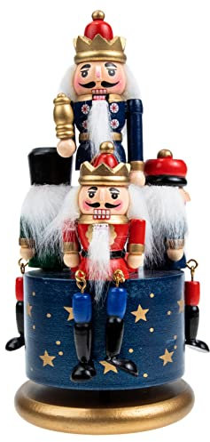 Cabilock Boîte à Musique Rotative De Noël Décoration De Bureau Élégante Accessoire Artistique Fiable pour Ambiance Festive
