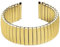 THBGTCNQ Elastisches Armband 12 mm 14 mm 16 mm 18 mm 20 mm 22 mm Edelstahl-Uhrenarmband Herren Damen Stretch-Armband-Zubehör(Gold,18mm)