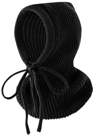 Chapeau d'hiver de marque chaud et coupe-vent pour femme - Bonnet de sport d'hiver en tricot thermique pour femme, Noir , Taille unique