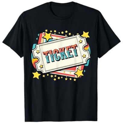 Ticketverkäufer Outfit Gewinnkarte Kostüm Zirkus Ticket T-Shirt