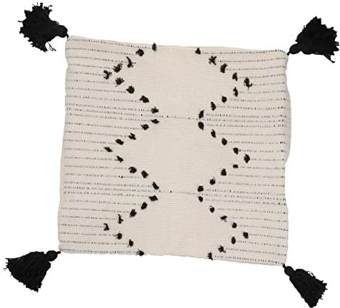 DECHOUS Eleganter Kissenbezug Mit Quasten Aus Baumwolle Kissenschutz Für Die Dekoration