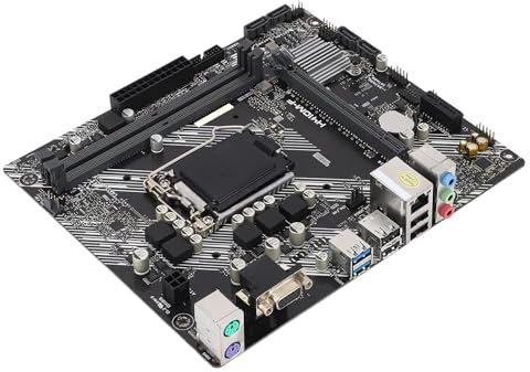 Yanmis Placa Base LGA 1200, Ddr4 × 2 Dimm Ranuras de 2 Canales PCI E 3.0 Computer Plator Interfaz VGA M ATX Motor de Placa Base