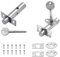 2 Pack Mortice Door Bolt with 2 Star Key, Internal Door Lock, Door Security Rack Bolt, Anti-Theft Door Locks Internal, Bolt Lock for Internal Door, Ultimate Home and Workplace Security Solution