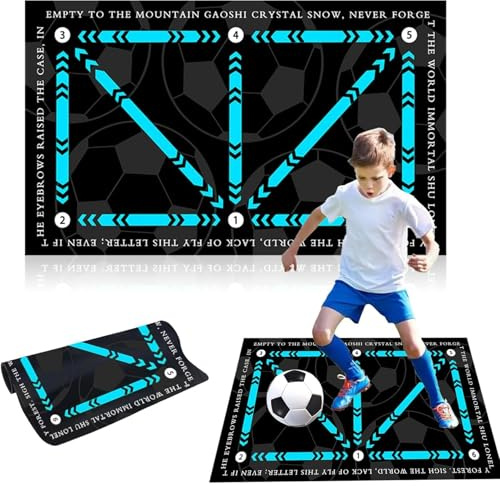 Mailfull Fussballmatte Training Kinder 60 X 90cm Fußballmatte Rutschfeste Fussball Trainingsmatte Geschenk für Kinder und Fußballliebhaber