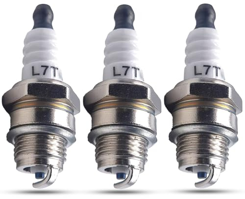 Zündkerzen Ersatzteil für NGK BPMR7A, L7T, B6HS, B4-LM und Champion J19LM, J17LM, CJ8 & Weitere Typen, 2 Takt Motor Zündkerzen für Stihl und Husqvarna Serien Rasenmäher Motoren, 3 Stücke
