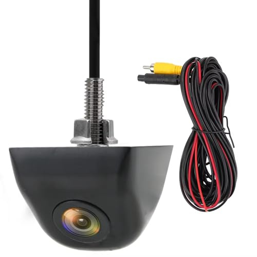 Auto-mobil Rückfahrkamera 12V Auto Rückansicht Kamera PDC Einparkhilfe Backup Rückfahr Objektiv Video Nachtsicht 120 Grad Universal(Schwarz)