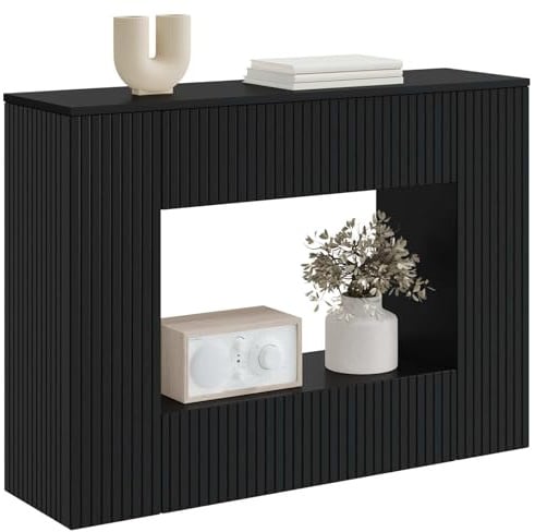 vidaXL Konsolentisch Schwarz 101 x 29 x 74 cm Holzwerkstoff
