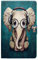 Lspcase Funda para Samsung Galaxy Tab A6 10.1, Clásicos 3D Diseño Flip Case Piel Wallet Funda Piel Carcasa Cáscara Funda para Samsung Galaxy Tab A6 10.1 Pulgada SM-T580 SM-T585 Elefante Bebé