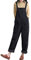 Bigassets Donna Inverno Autunno Vintage Tuta Senza maniche Salopette Style 2 Black