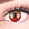 Farbige Rote Kontaktlinsen Anime Red Circle Lenses Heroes Of Cosplay Stark Deckend Ohne Stärke mit gratis Linsenbehälter
