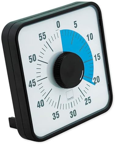 TimeTEX Zeitdauer-Uhr Automatik magnetisch, 19x19 cm, Blaue Scheibe