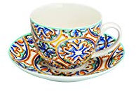 Brandani 53707 Tazza The Medicea Set 2 Pz New Bone China d 15x7h cm