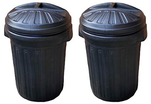 IDEAL 365 2 x Large 80 Litre Capacity Heavy Duty Shatterproof Refuse Bin With Lid