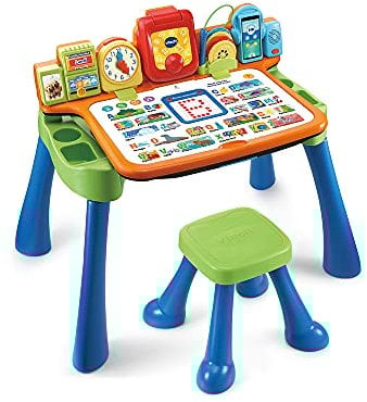 VTech Interaktiver Schreibtisch, Kunststoff, Mehrfarbig, (Ausführung Französisch)