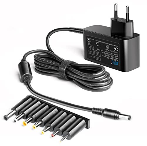 KFD 15V 2A Alimentation Chargeur Universel 5.5x2.1mm 6.5x4.4mm/ 6.5x3.0mm/ 5.5x2.5mm/ 4.8x1.7mm/ 4.0x1.7mm/ 5.5x3.0mm DC15V Adaptateur Secteur (15V 1A 0.8A 0.5A Compatible)