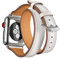 Bracelet en cuir compatible pour Apple Watch Band 38 mm 40 mm 41 mm 42 mm 44 mm 45 mm 49 mm, bracelets double tour, Cuir, No Gemstone