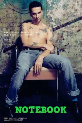 Notebook : Dave Gahan Music Notebook Great for taking notes,Sketching Soft Matte Cover, Scholl Notebook 100Pages, 6 x 9 inches #87