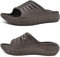 KuaiLu Recovery Sandalen Herren Bequeme Plantarfasziitis Schlappen Orthopädische Offene Zehen Männer Sport Latschen Leicht Badelatschen Badeschlappen Sommer Strand Badesandalen Braun EU43