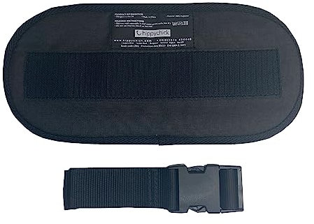 Hippychick Hipseat Babytrage-Verlängerungsgurt, bietet zusätzliche 15 cm Spannweite für zusätzlichen Komfort, Denim-Schwarz