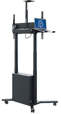 Hagor HP Twin Lift M-B - mobiles, motorisches höhenverstellbares Liftsystem 55-86'| VESA max. 900x600 | Traglast 120 kg