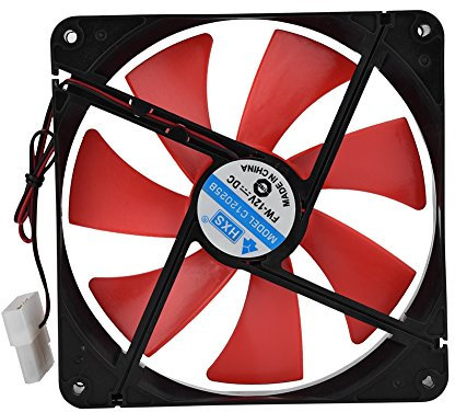 Richer-R Ventilateur de refroidissement PC, 14cm 12V Ventilateur de refroidissement PC Ultra-silencieux, roulement à huile, stable et silencieusement Facile à installer et à utiliser pour ordinateur d