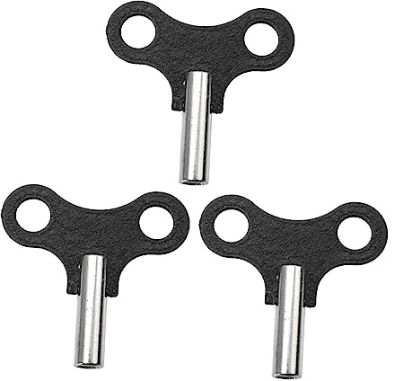 PACKOVE Metall Uhrenschlüssel 3 Stück 4,4mm Präzisionsaufziehschlüssel für Pendel und Wanduhren Uhrenzubehör für Uhrreparatur und Wartung