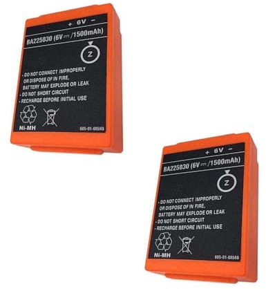 Ukkipower 2P 1500mAh BA225030 FUB05AA FUB5AA FUB05XL Ersatz Batterie Kompatibel mit HBC Spectrum A/HBC Technos/HBC Spectrum 2 / HBC Linus 6 / HBC Radiomatic Eco/HBC Spectrum 1 / B