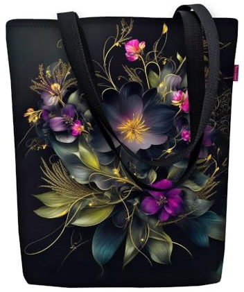 Bertoni Tasche Schultertasche Einkaufstasche Umhängetasche Shopper Tote Bag Handtasche Codura Mit Reißverschluss Sunny