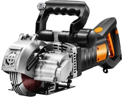 Machine de découpe de rainures en acier et béton électrique, rainureuse murale électrique 5500 W, machine de découpe de rainures en acier et béton 5000 tr/min, scie circulaire à mortaiser