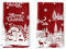 Arquiel 2er Set Geschirrtücher Winter Weihnachten Küchentücher Dekorative 100% Baumwolle Trockentücher Saugstarke Geschenk für den Urlaub Einweihungsfeier 48 cm x 70 cm