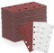 ZEHIQ 100 Stk Schleifblatt Set, 93mm x 185mm Schleifpapier Körnung 40, 8 Löcher Sandpapier mit Klett verschiedene Zubehör Materialien für Schwingschleifer