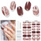 Semi Cured Gel Strips, 28 pcs Work With Any UV Lamp, Long Lasting Stickers Full Wraps, Salon Quality, Easy to Apply (Holiday Red)
