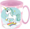 ALMACENESADAN, 5074 Tasse passe au micro-ondes, capacité 390 ml, produit réutilisable ; (Licorne390)