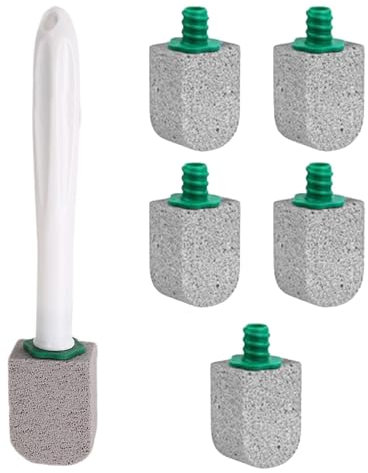 Limpiador Para WC, Limpiador De Inodoro | Goma Para Quitar La Taza Del Inodoro | Dispositivo De Limpieza De Inodoro Anti-Arañazos Con Cabezales De Recarga, Quitamanchas De Agua Dura Para La Limpieza
