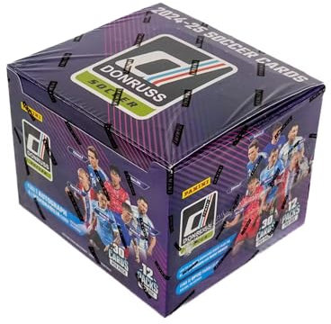 2024/25 Panini Donruss Sammelkartenbox für Fußball-Hobby, 1 Autogramm pro Box
